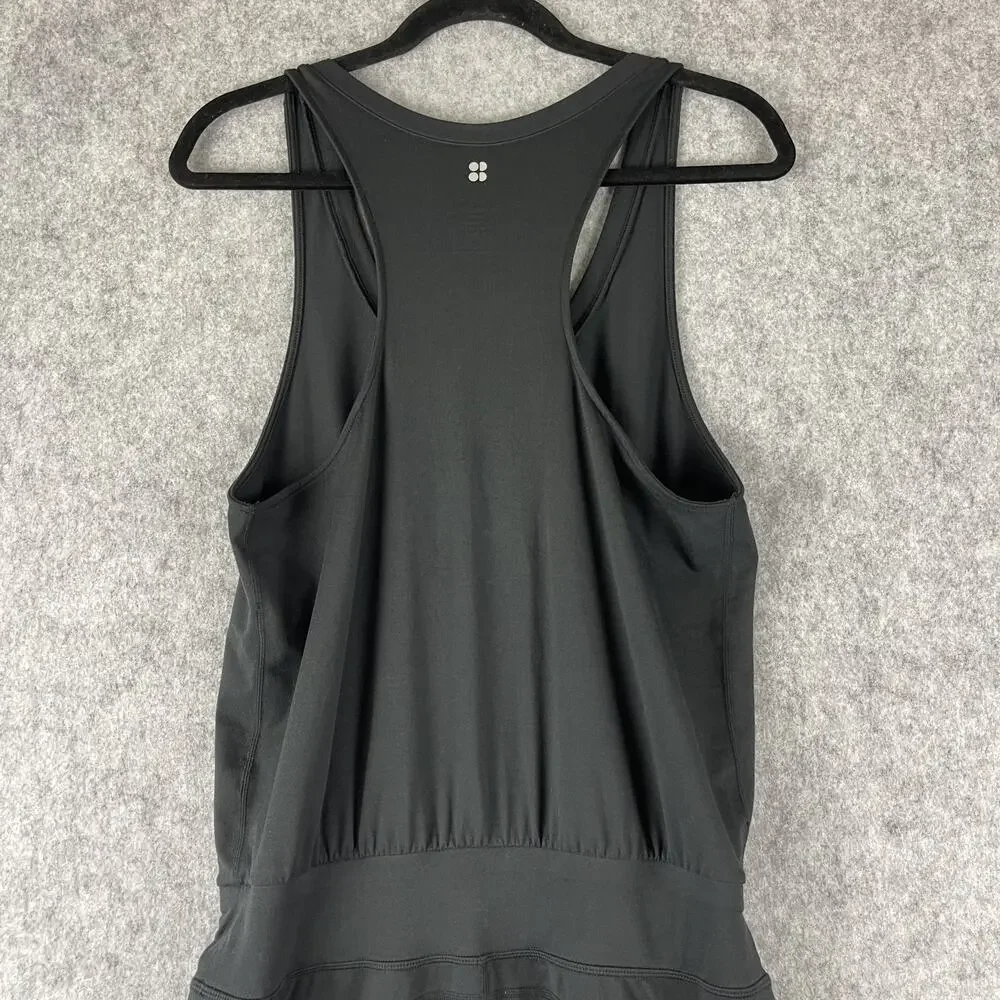 Sweaty Betty Gary Jumpsuit Size Medium Black Pockets Racerback Yoga Athletic Gym - Picture 11 of 15